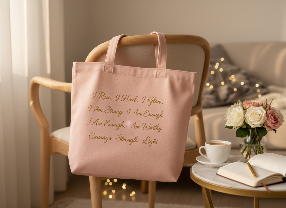 iGlowLegacy Cotton Canvas Tote Bag 15" x 16''